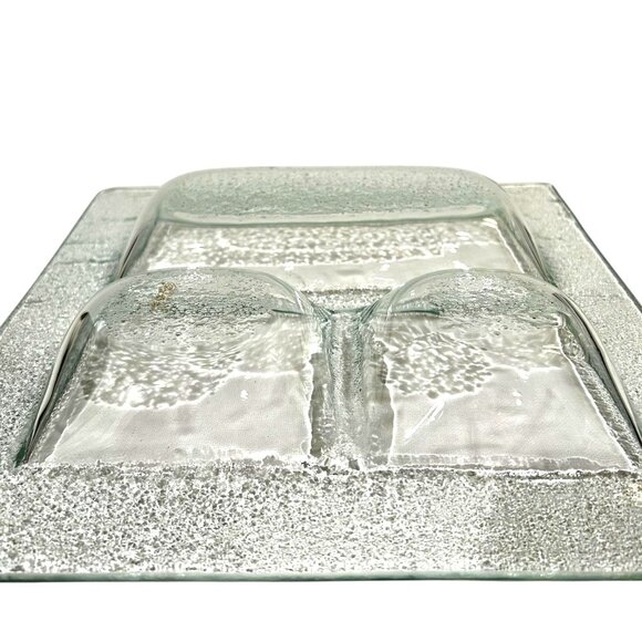 Vintage Elite Art Glass Serving Tray/Dish Signed by E. Jane Midgley 1993 Canada - Picture 3 of 9